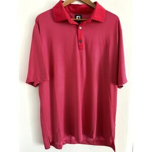 Foot Joy Pink Checkered Polo Shirt Size XL